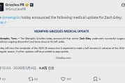 世界杯球队排名-应力性骨折！联盟第二中锋！正式赛季报销